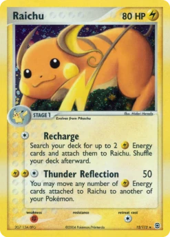 Raichu 12/112 - FireRed LeafGreen Reverse Holofoil