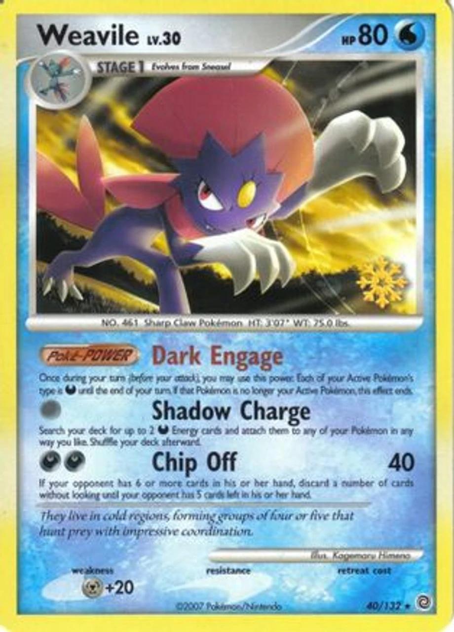 Weavile - 40/132 40 - Countdown Calendar Promos 1 Weavile - 40/132 40 - Countdown Calendar Promos