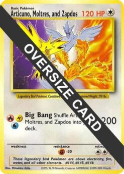 Articuno, Moltres, And Zapdos (Warner Bros. Promo) - Jumbo Cards