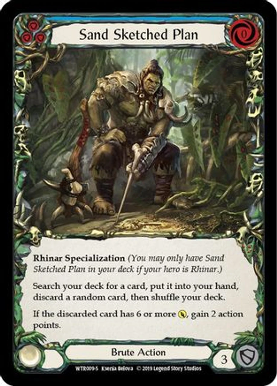 Sand Sketched Plan (WTR009) Welcome To Rathe 1st Edition Rainbow Foil 1 Sand Sketched Plan (WTR009) Welcome To Rathe 1st Edition Rainbow Foil