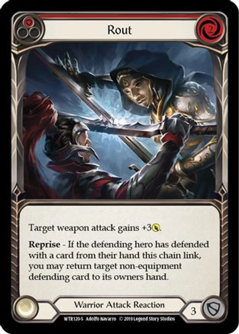 Rout (WTR120) Welcome To Rathe 1st Edition Rainbow Foil 1 Rout (WTR120) Welcome To Rathe 1st Edition Rainbow Foil