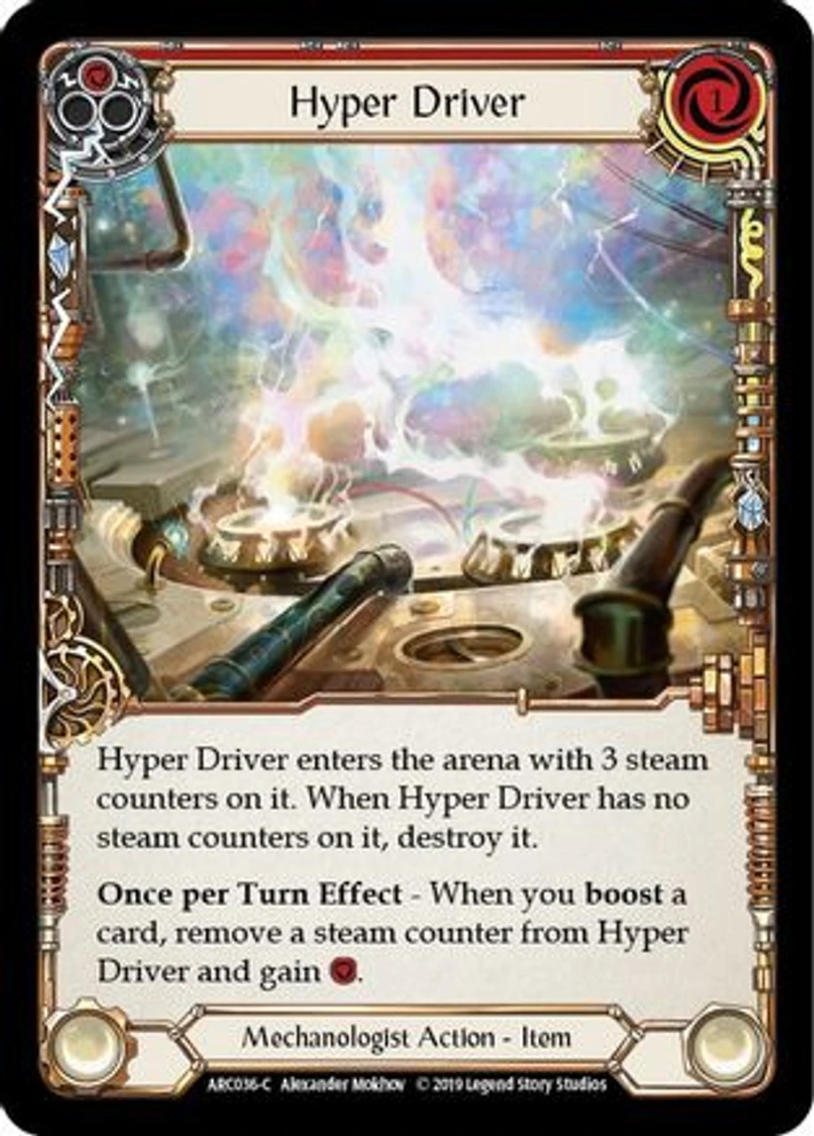 Hyper Driver (ARC036) Arcane Rising 1st Edition Rainbow Foil 1 Hyper Driver (ARC036) Arcane Rising 1st Edition Rainbow Foil
