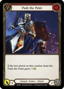 Push The Point (Red) (ARC188) Arcane Rising 1st Edition Rainbow Foil