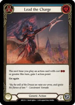 Lead The Charge (Blue) (ARC211) Arcane Rising 1st Edition Rainbow Foil