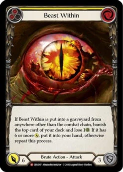 Beast Within (CRU007) Crucible Of War 1st Edition Rainbow Foil