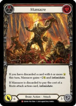 Massacre (CRU008) Crucible Of War 1st Edition Rainbow Foil
