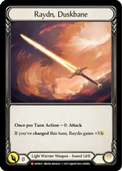 Raydn, Duskbane (MON031) Monarch 1st Edition Cold Foil