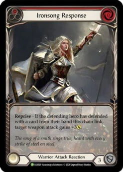 Ironsong Response (Red) (LGS029) Flesh And Blood: Promo Cards Rainbow Foil