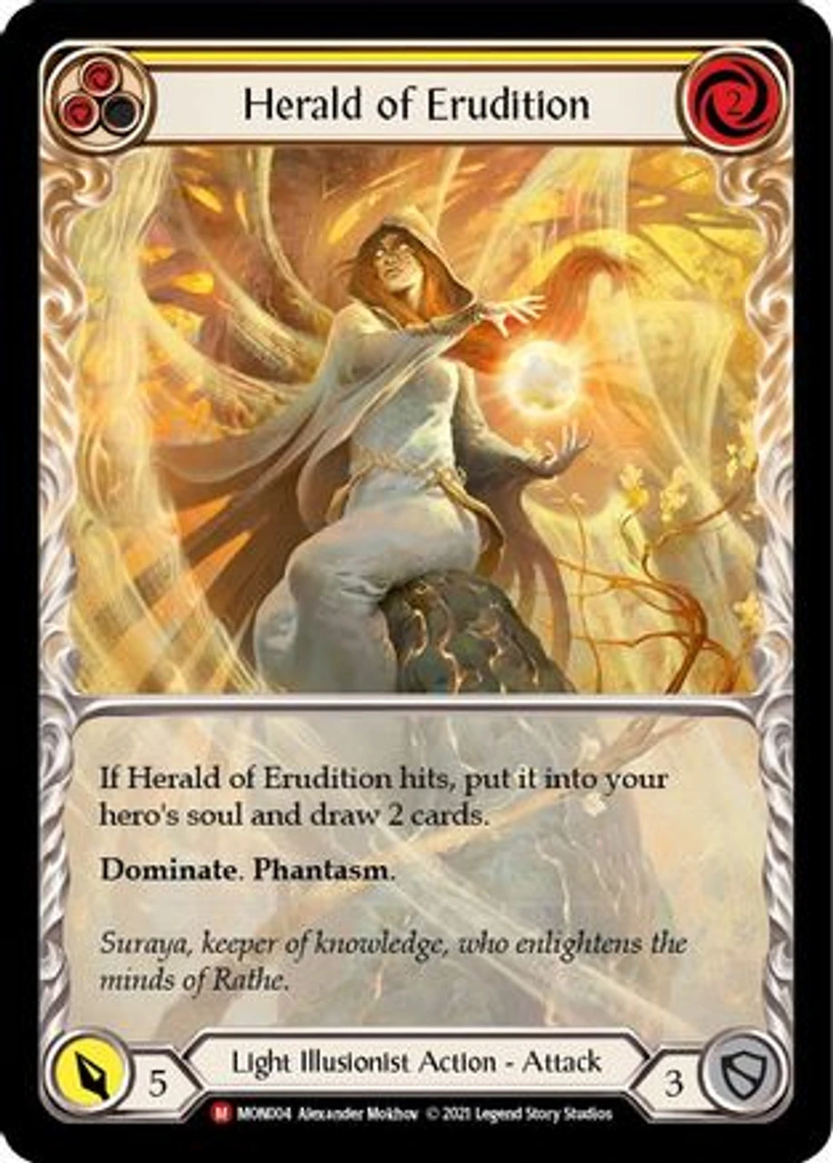 Herald Of Erudition (Extended Art) (MON004) Monarch 1st Edition Rainbow Foil 1 Herald Of Erudition (Extended Art) (MON004) Monarch 1st Edition Rainbow Foil