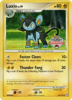 Luxio - 52/130 (State Championships) [Staff] 52 - League Championship Cards