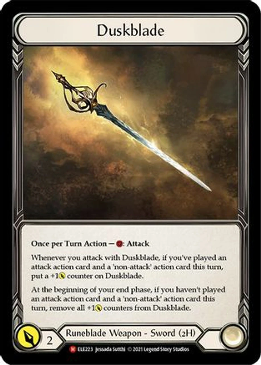 Duskblade (ELE223) Tales Of Aria 1st Edition Cold Foil 1 Duskblade (ELE223) Tales Of Aria 1st Edition Cold Foil