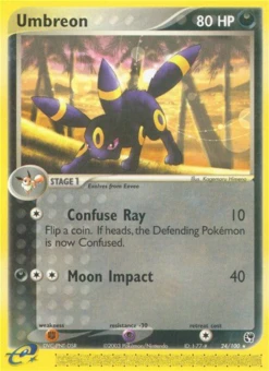 Umbreon 24/100 - Sandstorm Reverse Holofoil