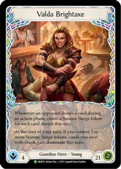 Valda Brightaxe (HER051) Flesh And Blood: Promo Cards Cold Foil