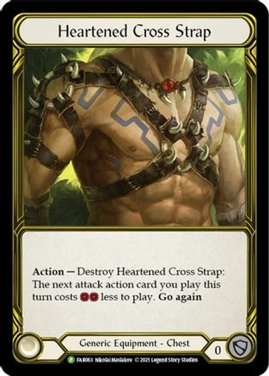 Heartened Cross Strap (Golden) (FAB063) Flesh And Blood: Promo Cards Cold Foil 1 Heartened Cross Strap (Golden) (FAB063) Flesh And Blood: Promo Cards Cold Foil