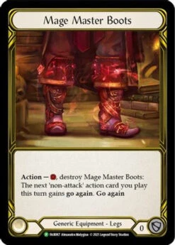 Mage Master Boots (Golden) (FAB067) Flesh And Blood: Promo Cards Cold Foil