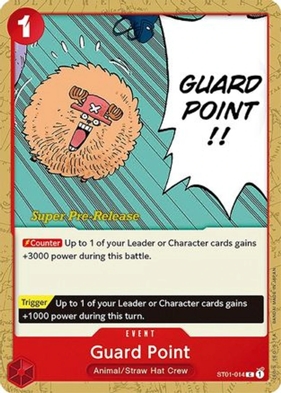 Bandai Guard Point (ST01-014) Super Pre-Release Starter Deck 1: Straw Hat Crew 1 Bandai Guard Point (ST01-014) Super Pre-Release Starter Deck 1: Straw Hat Crew