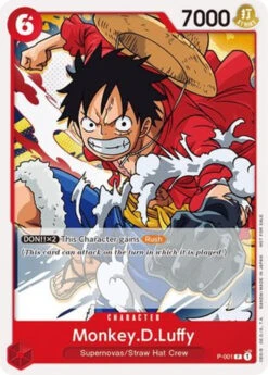 Bandai Monkey.D.Luffy (Super Pre-Release) [Participant] (P-001) One Piece Promotion Cards