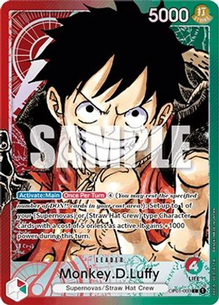 Bandai Monkey.D.Luffy (Parallel) (OP01-003) Romance Dawn Foil 1 Bandai Monkey.D.Luffy (Parallel) (OP01-003) Romance Dawn Foil