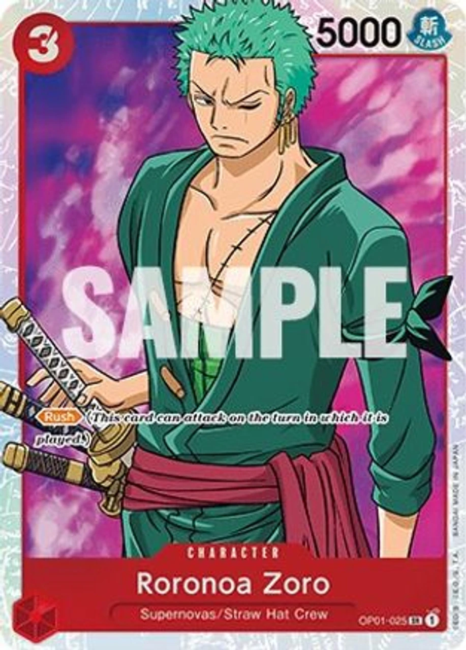Bandai Roronoa Zoro (OP01-025) Romance Dawn Foil 1 Bandai Roronoa Zoro (OP01-025) Romance Dawn Foil