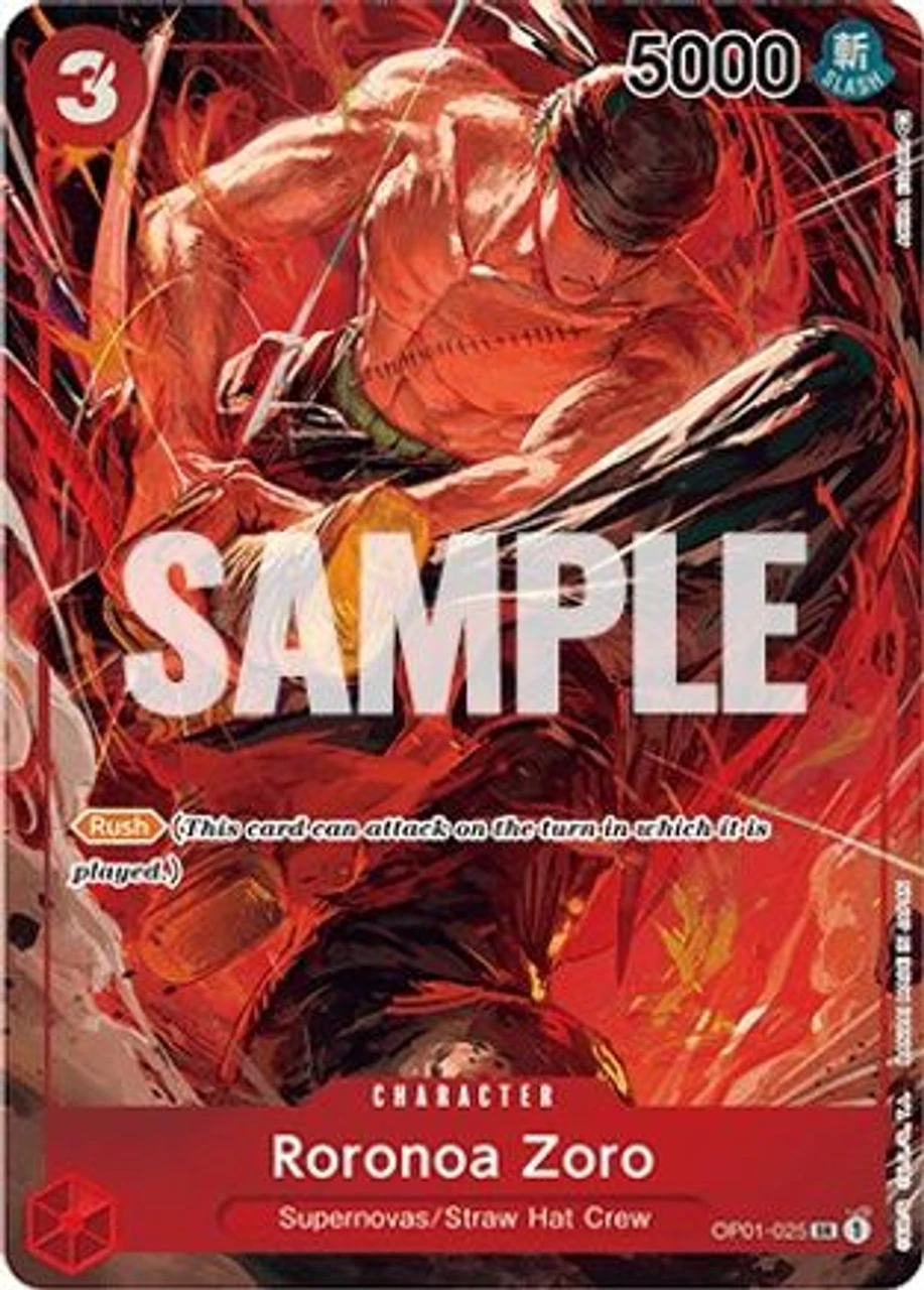 Bandai Roronoa Zoro (Parallel) (OP01-025) Romance Dawn Foil 1 Bandai Roronoa Zoro (Parallel) (OP01-025) Romance Dawn Foil