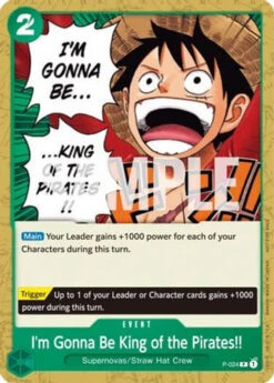 Bandai I'm Gonna Be King Of The Pirates!! (P-024) One Piece Promotion Cards