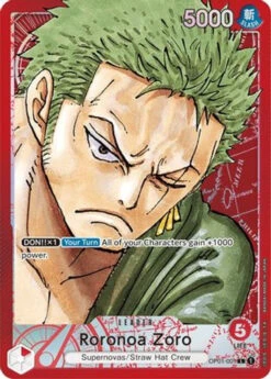 Bandai Roronoa Zoro (Parallel) (OP01-001) Romance Dawn Foil