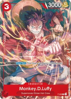 Bandai Monkey.D.Luffy (Tournament Pack Vol. 1) (P-006) One Piece Promotion Cards