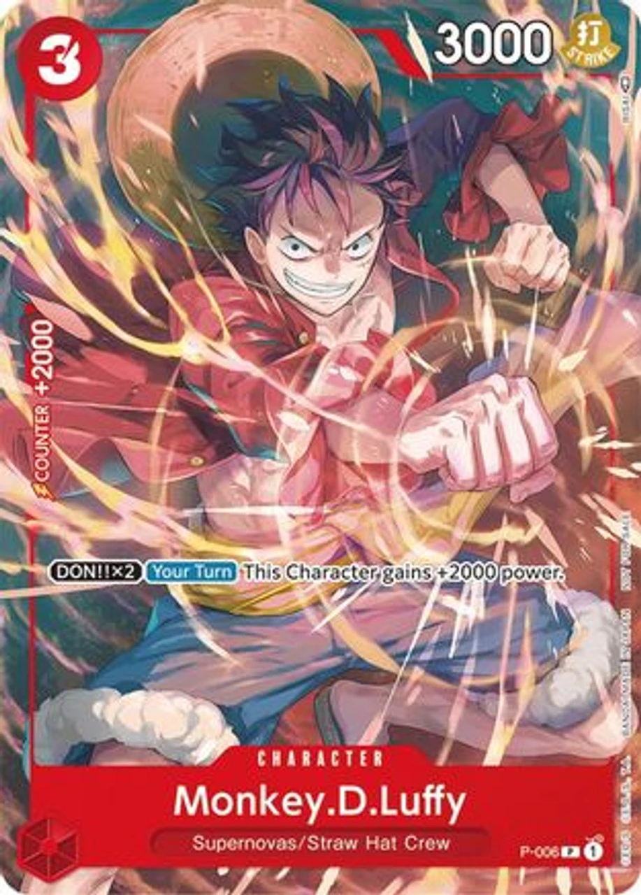 Bandai Monkey.D.Luffy (Tournament Pack Vol. 1) (P-006) One Piece Promotion Cards 1 Bandai Monkey.D.Luffy (Tournament Pack Vol. 1) (P-006) One Piece Promotion Cards