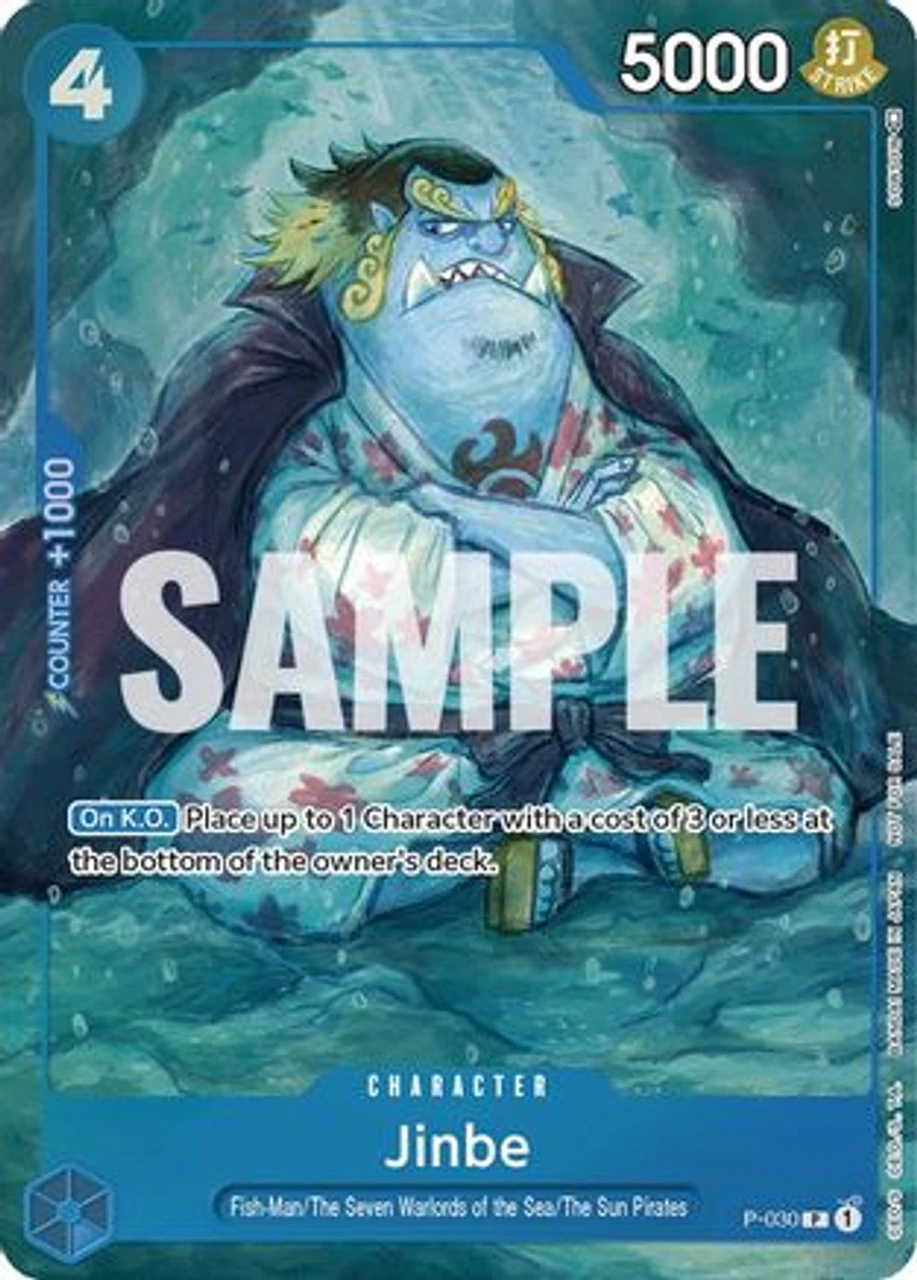 Bandai Jinbe (Event Pack Vol. 1) (P-030) One Piece Promotion Cards Foil 1 Bandai Jinbe (Event Pack Vol. 1) (P-030) One Piece Promotion Cards Foil