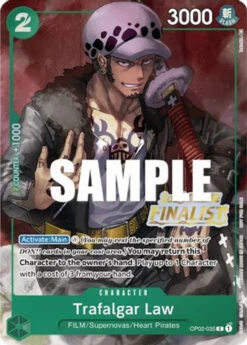 Bandai Trafalgar Law (Online Regional 2023) [Finalist] (OP02-035) One Piece Promotion Cards Foil
