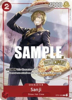 Bandai Sanji (Online Regional 2023) [Participant] (ST01-004) One Piece Promotion Cards Foil