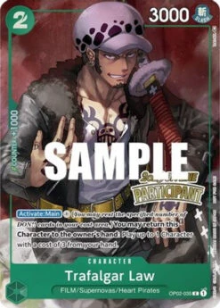 Bandai Trafalgar Law (Offline Regional 2023) [Participant] (OP02-035) One Piece Promotion Cards Foil