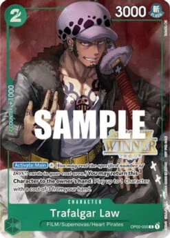 Bandai Trafalgar Law (Offline Regional 2023) [Winner] (OP02-035) One Piece Promotion Cards Foil