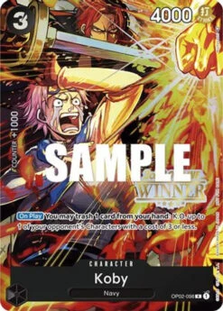 Bandai Koby (Offline Regional 2023) [Winner] (OP02-098) One Piece Promotion Cards Foil