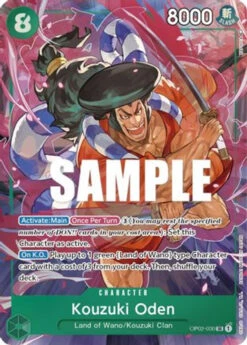 Bandai Kouzuki Oden (Alternate Art) (OP02-030) Paramount War Foil