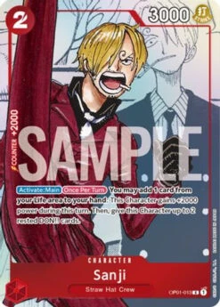 Bandai Sanji (Alternate Art) (OP01-013) One Piece Promotion Cards