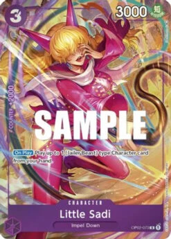 Bandai Little Sadi (Alternate Art) (OP02-073) Paramount War Foil