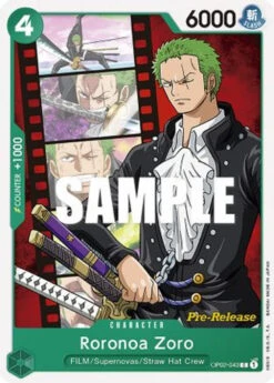 Bandai Roronoa Zoro (OP02-043) Paramount War Pre-Release Cards