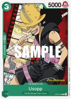 Bandai Usopp (OP02-028) Paramount War Pre-Release Cards