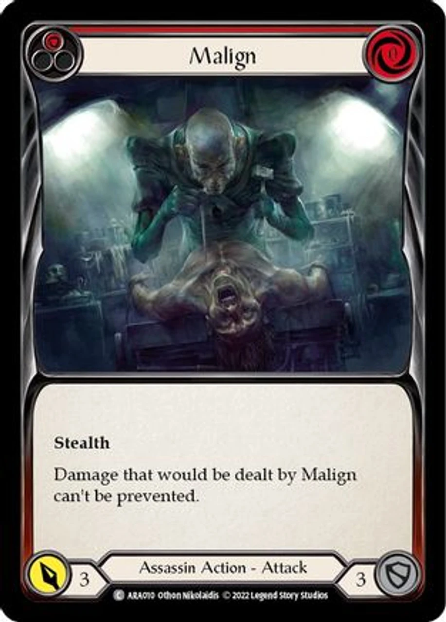 Malign (Red) (ARA010) Blitz Deck: Outsiders - Arakni 1 Malign (Red) (ARA010) Blitz Deck: Outsiders - Arakni