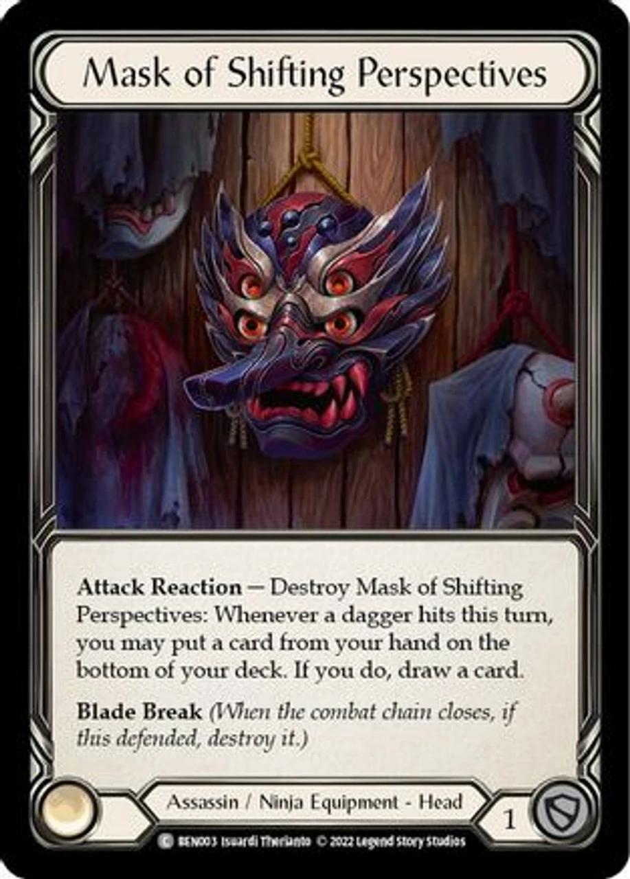 Mask Of Shifting Perspectives (BEN003) Blitz Deck: Outsiders - Benji 1 Mask Of Shifting Perspectives (BEN003) Blitz Deck: Outsiders - Benji
