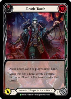 Death Touch (Red) (FAB132) Flesh And Blood: Promo Cards Rainbow Foil