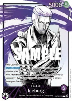 Bandai Iceburg (Alternate Art) (OP03-058) Pillars Of Strength Foil