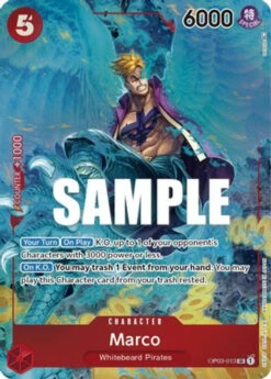 Bandai Marco (Alternate Art) (OP03-013) Pillars Of Strength Foil