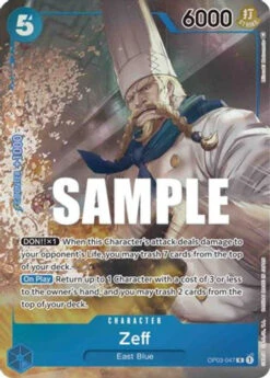 Bandai Zeff (Alternate Art) (OP03-047) Pillars Of Strength Foil