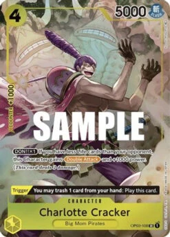 Bandai Charlotte Cracker (Alternate Art) (OP03-108) Pillars Of Strength Foil
