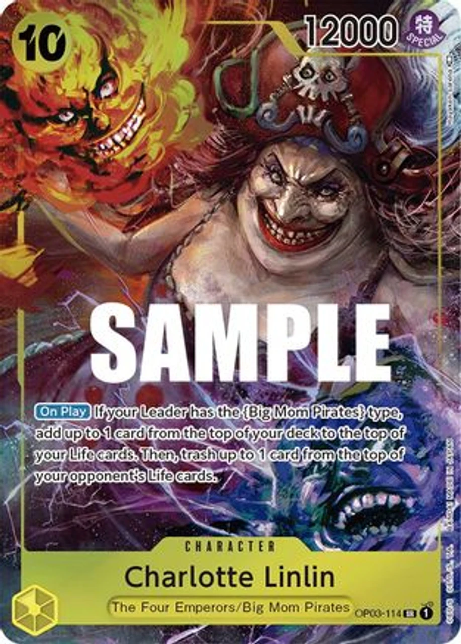 Bandai Charlotte Linlin (Alternate Art) (OP03-114) Pillars Of Strength Foil 1 Bandai Charlotte Linlin (Alternate Art) (OP03-114) Pillars Of Strength Foil