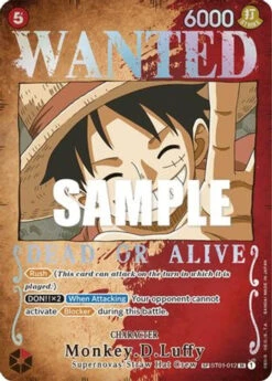 Bandai Monkey.D.Luffy (Wanted Poster) (ST01-012) Pillars Of Strength Foil