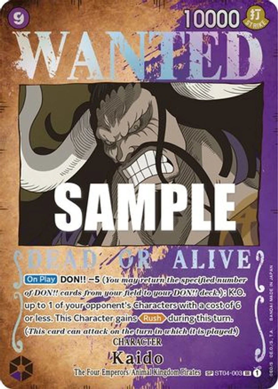 Bandai Kaido (Wanted Poster) (ST04-003) Pillars Of Strength Foil 1 Bandai Kaido (Wanted Poster) (ST04-003) Pillars Of Strength Foil