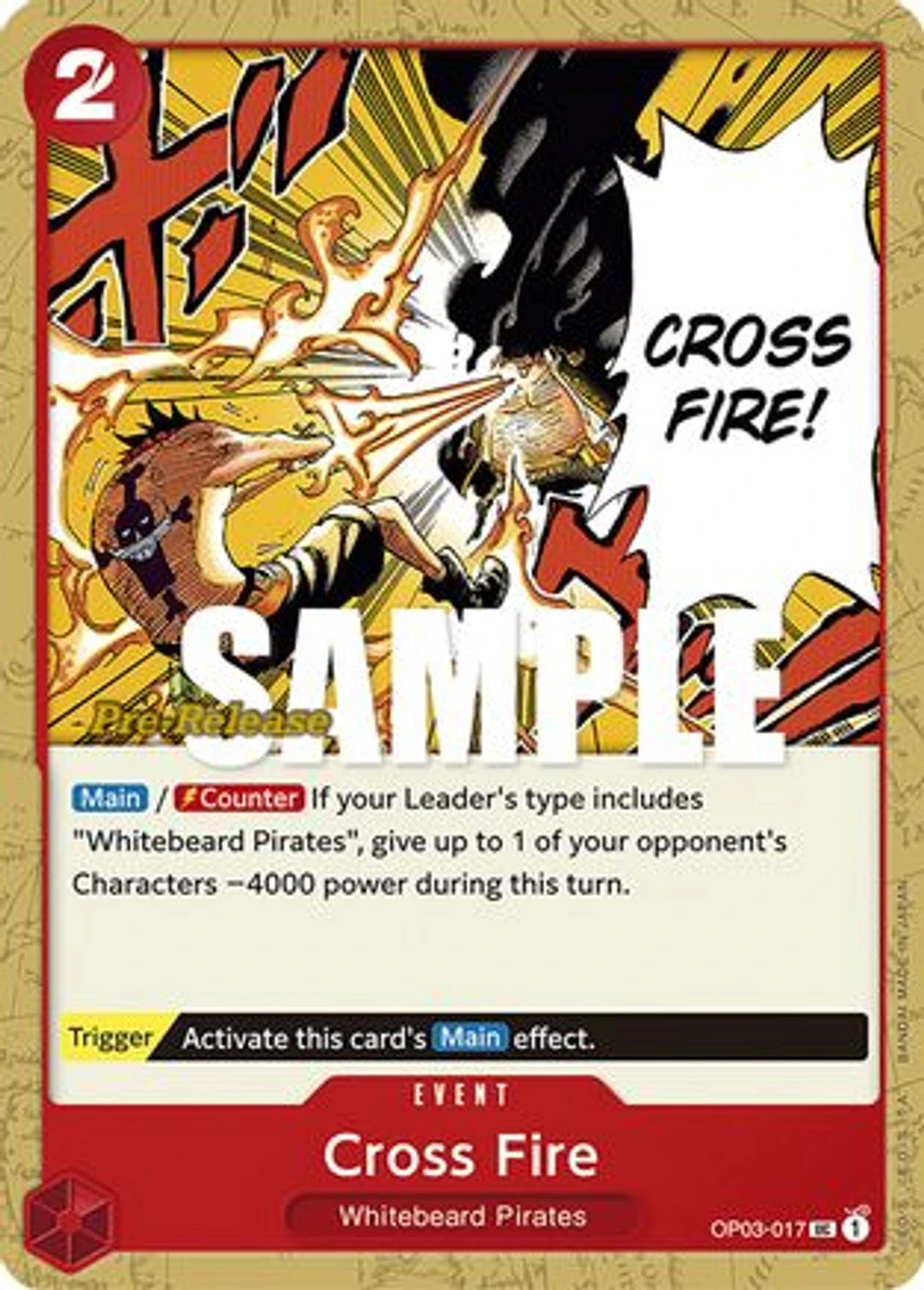 Bandai Cross Fire (OP03-017) Pillars Of Strength Pre-Release Cards 1 Bandai Cross Fire (OP03-017) Pillars Of Strength Pre-Release Cards